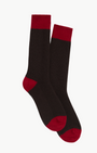 THE SOFT SOCKS IN BURNT COCOA/RUBY - Romi Boutique