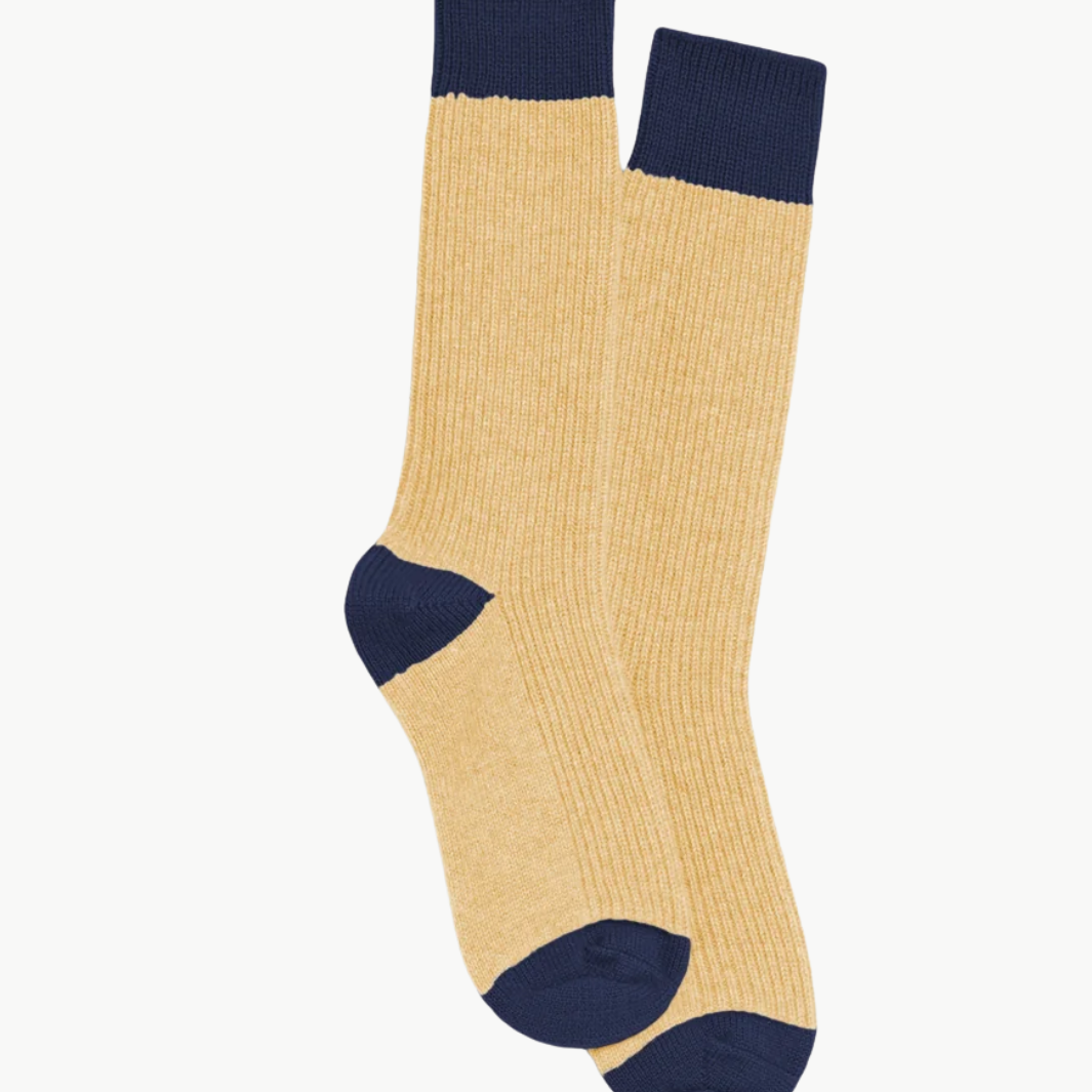THE SOFT SOCKS IN BUTTER/MIDNIGHT - Romi Boutique