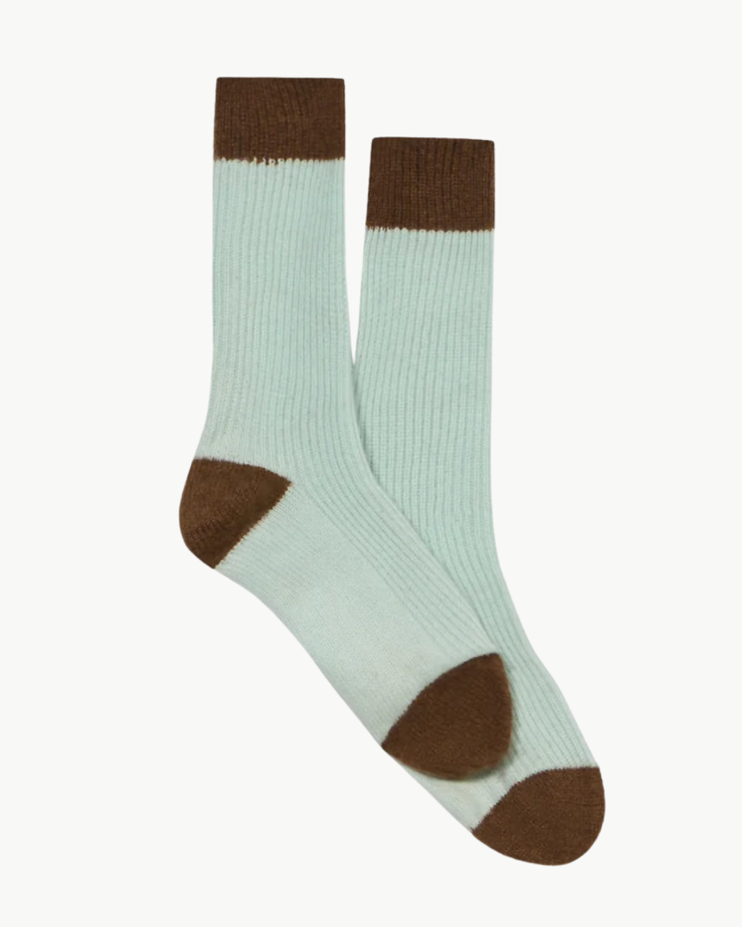 THE SOFT SOCKS IN SEAGLASS/CHESTNUT - Romi Boutique