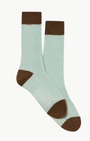THE SOFT SOCKS IN SEAGLASS/CHESTNUT - Romi Boutique