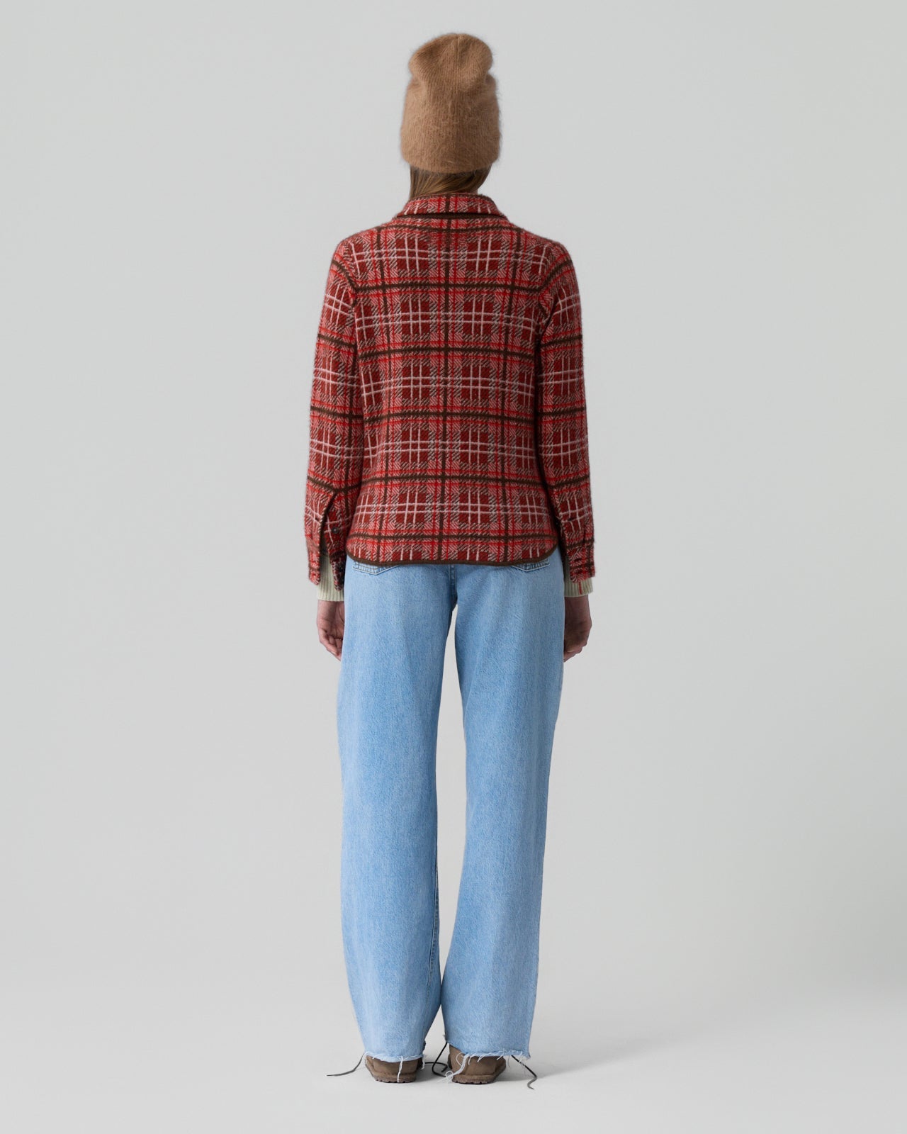 DYLAN PLAID SHIRT IN CHILI COMBO - Romi Boutique
