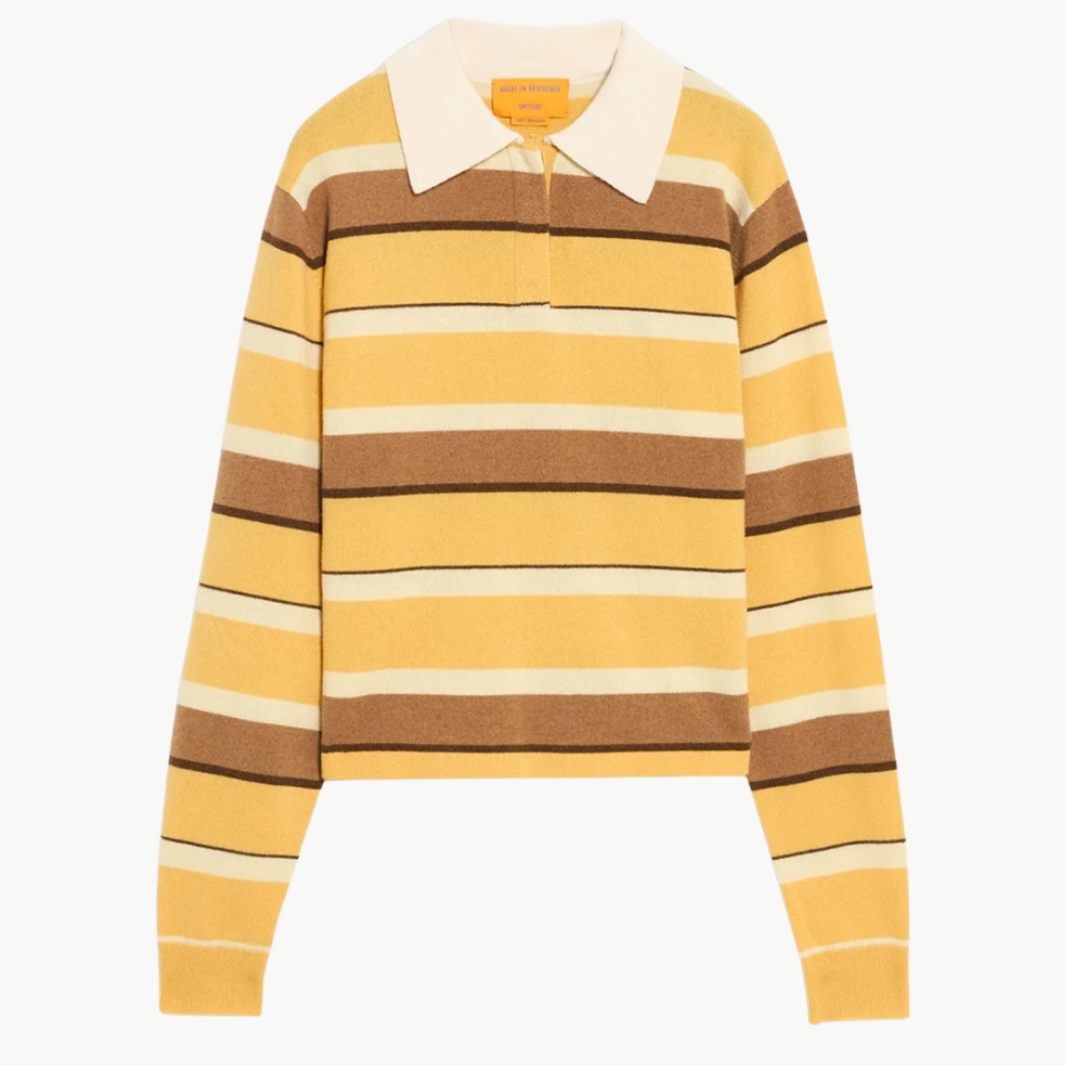 CROPPED STRIPE RUGBY by Guest In Residence - Romi Boutique