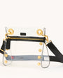 TONY SML CLEAR IN BLACK/BRUSHED GOLD - Romi Boutique