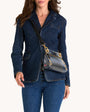 TONY SML CLEAR IN BLACK/BRUSHED GOLD - Romi Boutique