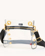 TONY SML CLEAR IN BLACK/BRUSHED GOLD - Romi Boutique