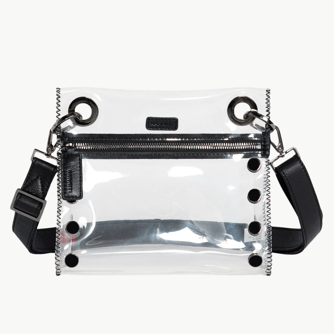 TONY SML CLEAR IN BLACK/GUNMETAL - Romi Boutique