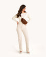 CHARLES CROSSBODY MED IN CHOCOLATE DIAMOND SUEDE/ANTIQUE GOLD - Romi Boutique