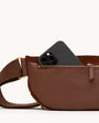 CHARLES CROSSBODY MED IN CHOCOLATE DIAMOND SUEDE/ANTIQUE GOLD - Romi Boutique