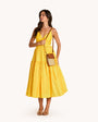 VIP MOBILE IN COCOA RAFFIA/GOLD - Romi Boutique