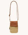 VIP MOBILE IN COCOA RAFFIA/GOLD by Hammitt - Romi Boutique