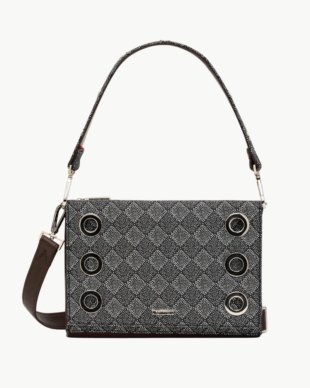 MONTANA CLUTCH SML IN DIAMOND MARQUEE/SILVER - Romi Boutique