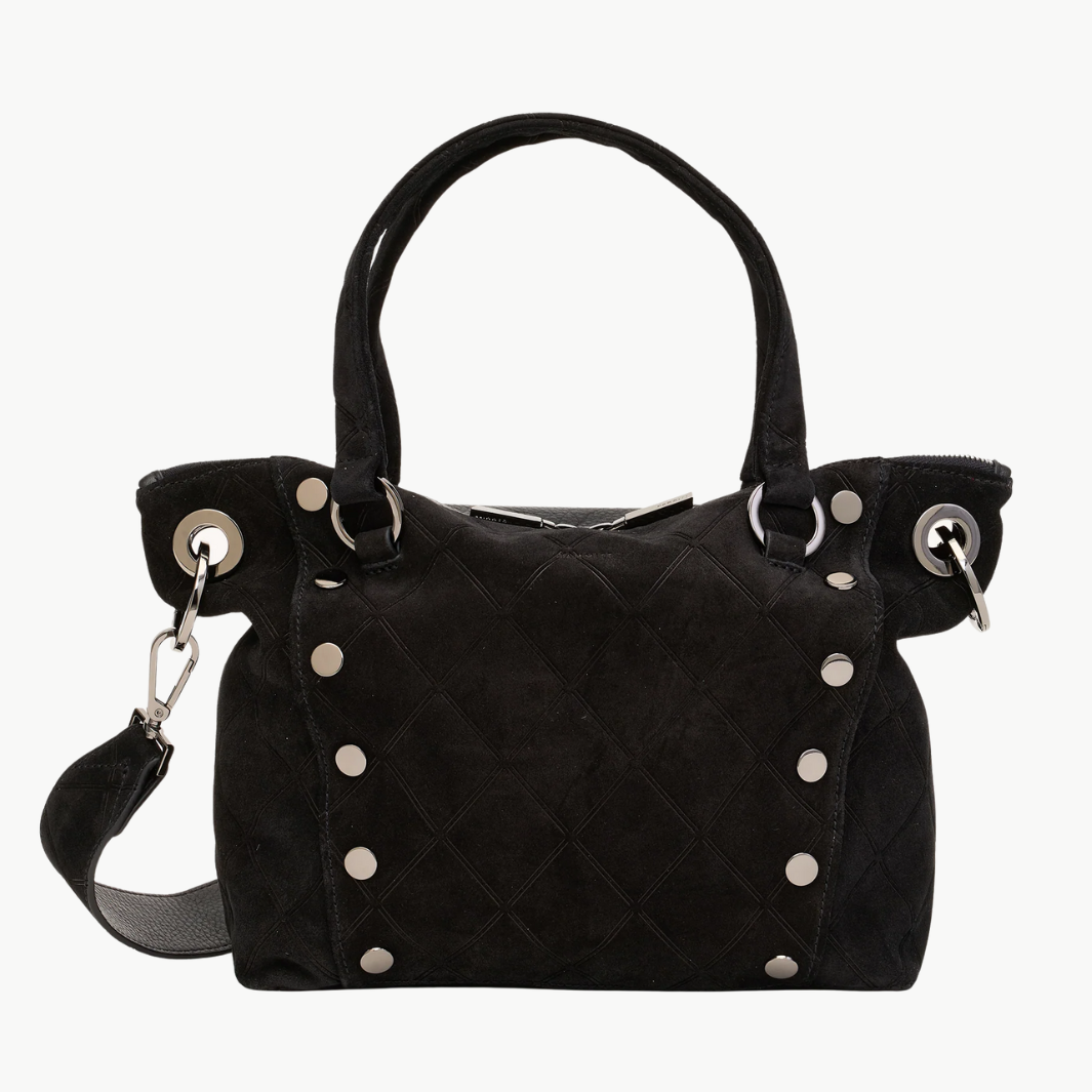 DANIEL MED IN NOIR DIAMOND SUEDE/GUNMETAL - Romi Boutique