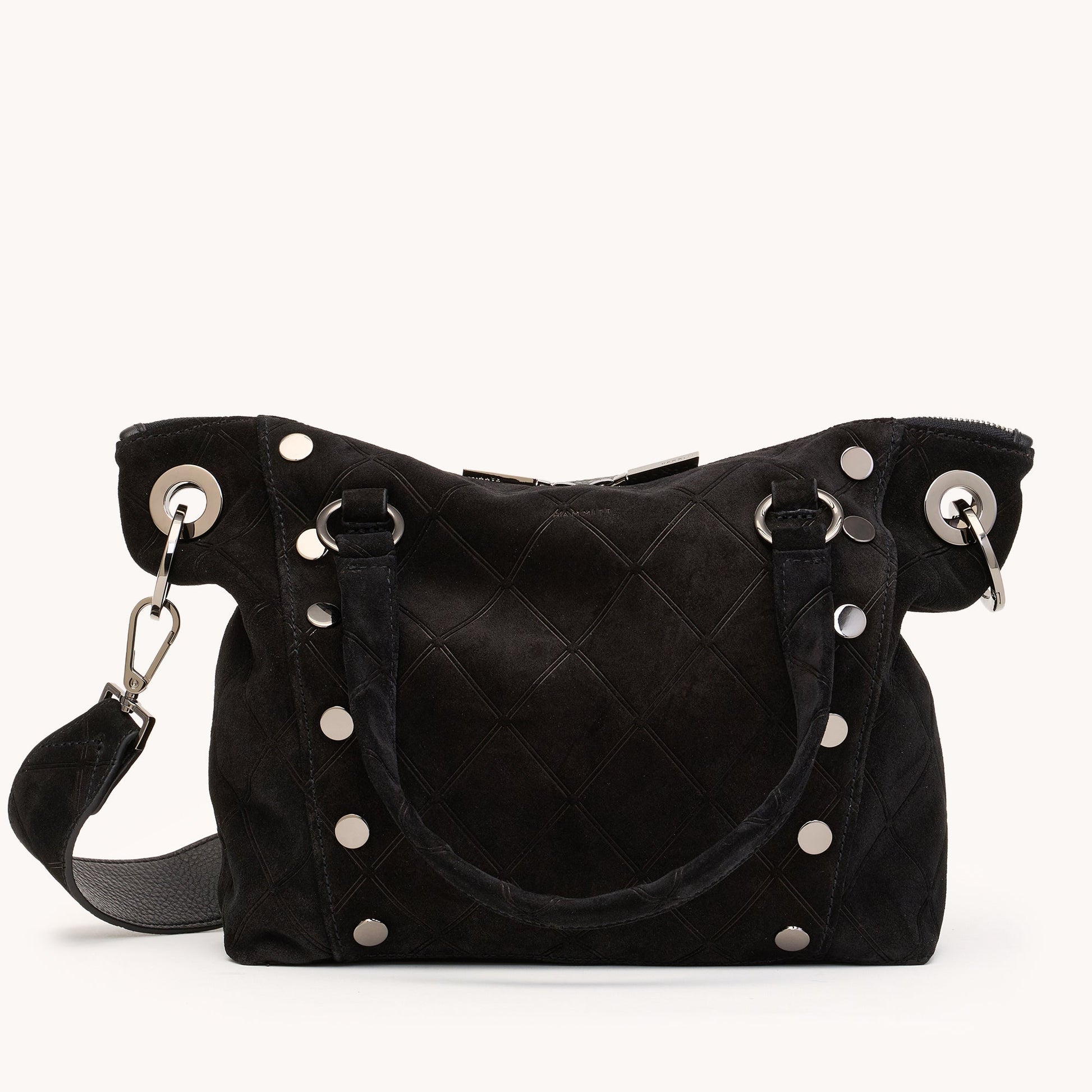 DANIEL MED IN NOIR DIAMOND SUEDE/GUNMETAL - Romi Boutique