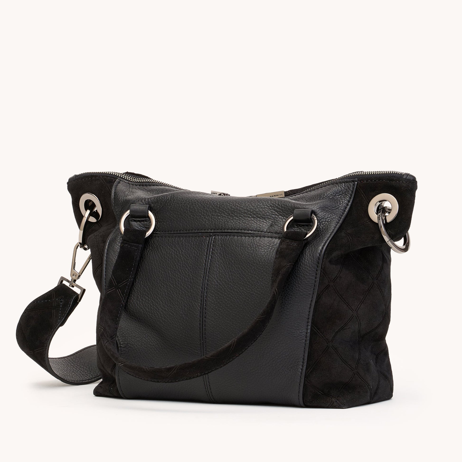 DANIEL MED IN NOIR DIAMOND SUEDE/GUNMETAL - Romi Boutique