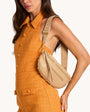 CHARLES CROSSBODY MED IN TOASTY SAND/BRUSHED GOLD - Romi Boutique