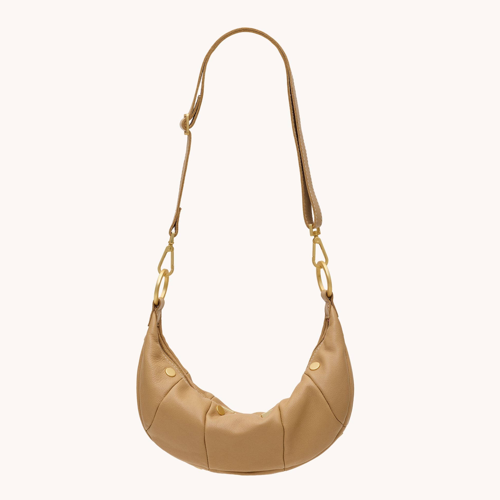 ERICA SML IN TOASTY SAND/BRUSHED GOLD - Romi Boutique
