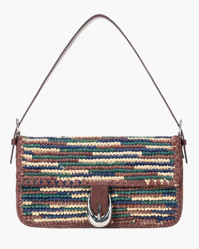 HARLOW RAFFIA BAG IN MIXED RAFFIA