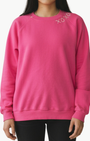"XOXO" CREW SWEATSHIRT IN HOT PINK - Romi Boutique