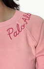 I Stole My Boyfriend's Shirt PALO ALTO CREW SWEATSHIRT IN POWDER PINK