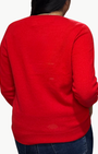 49ERS CASHMERE CREW IN RED/GOLD - Romi Boutique
