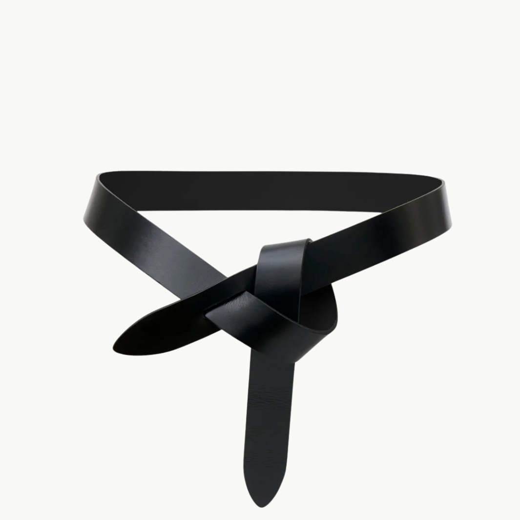 LECCE BELT IN BLACK - Romi Boutique