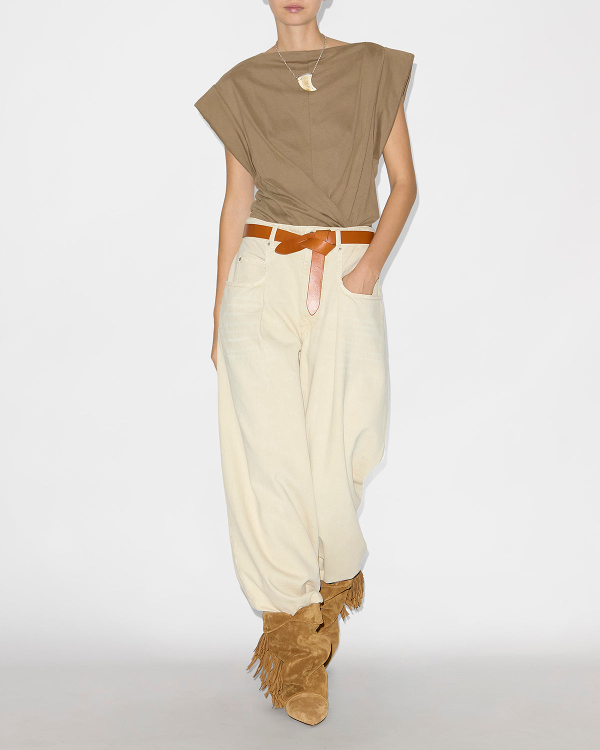 LECCE BELT IN NATURAL - Romi Boutique
