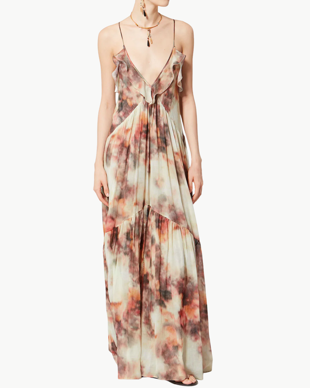 VASMILA DRESS IN BEIGE - Romi Boutique