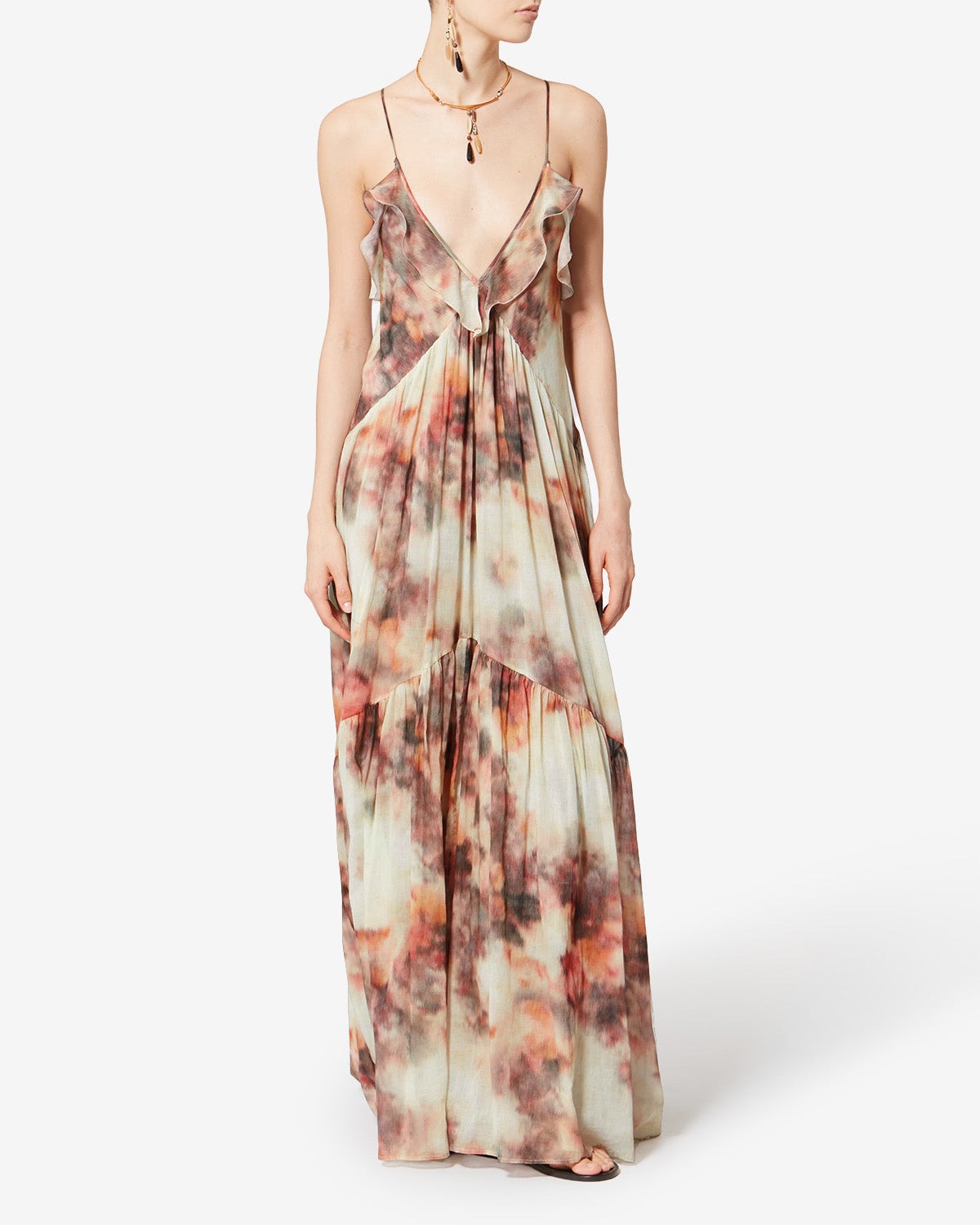 VASMILA DRESS IN BEIGE - Romi Boutique
