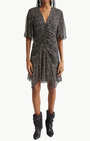 VIVIENNE DRESS IN BLACK/ECRU - Romi Boutique