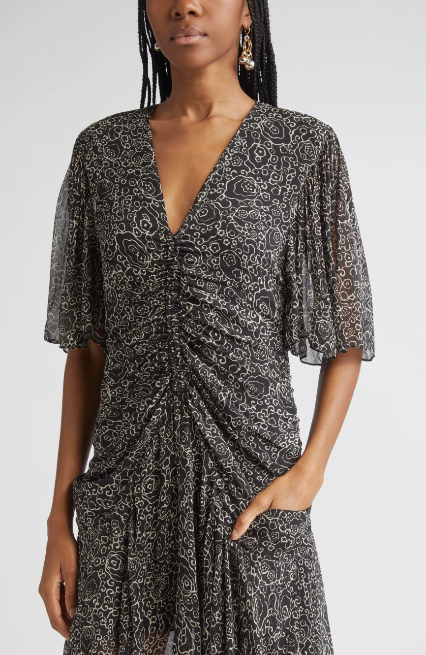 VIVIENNE DRESS IN BLACK/ECRU - Romi Boutique