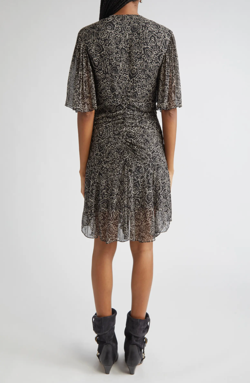 VIVIENNE DRESS IN BLACK/ECRU - Romi Boutique