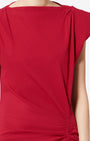 NADELA DRESS IN CHERRY - Romi Boutique