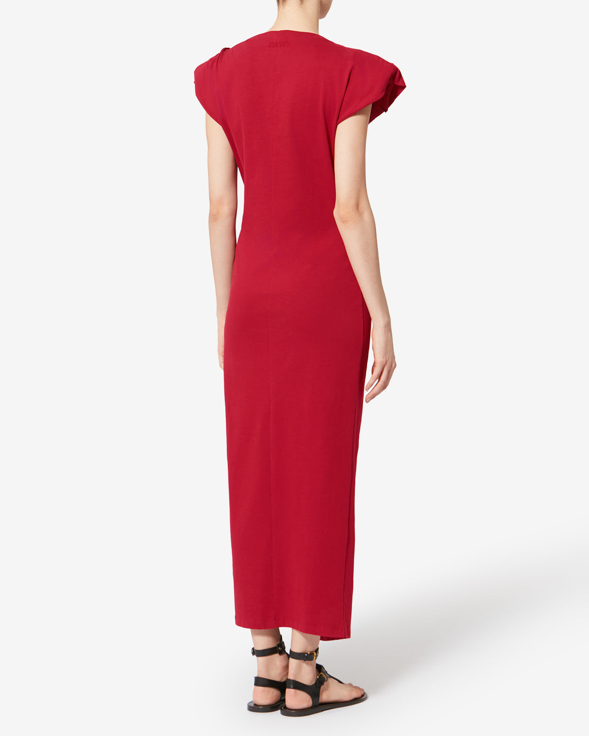 NADELA DRESS IN CHERRY - Romi Boutique