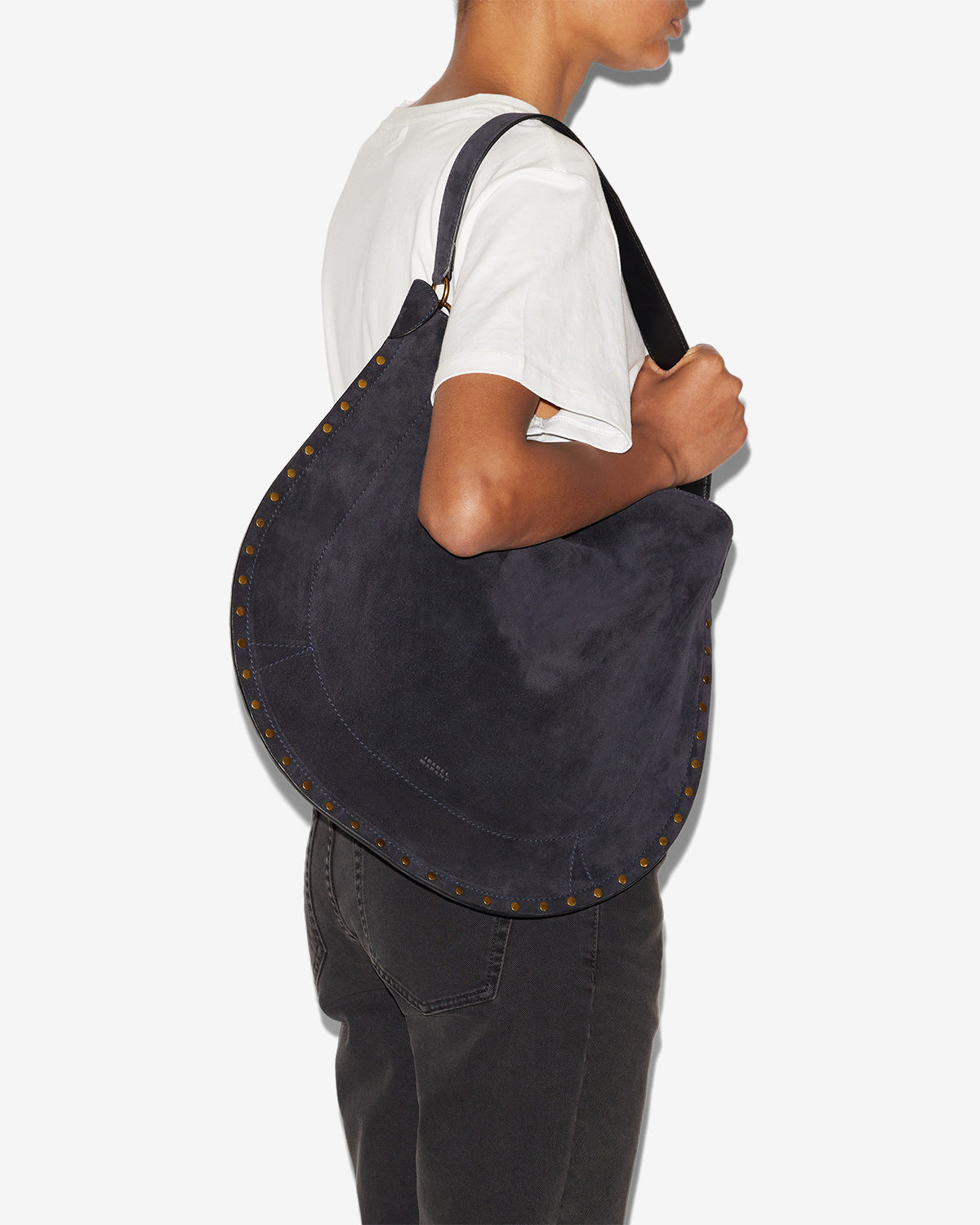 OSKAN HOBO SOFT SHOULDER BAG IN BLACK - Romi Boutique