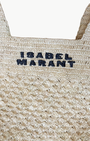 PRAIA SMALL BAG IN NATURAL/BLACK - Romi Boutique