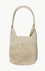 PRAIA SMALL BAG IN NATURAL/BLACK - Romi Boutique