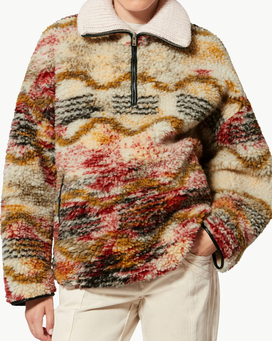 MARNER COAT IN ECRU/OCHRE by Isabel Marant - Romi Boutique