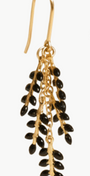 LARGE LEAF MOTIF EARRINGS IN BLACK by Isabel Marant - Romi Boutique