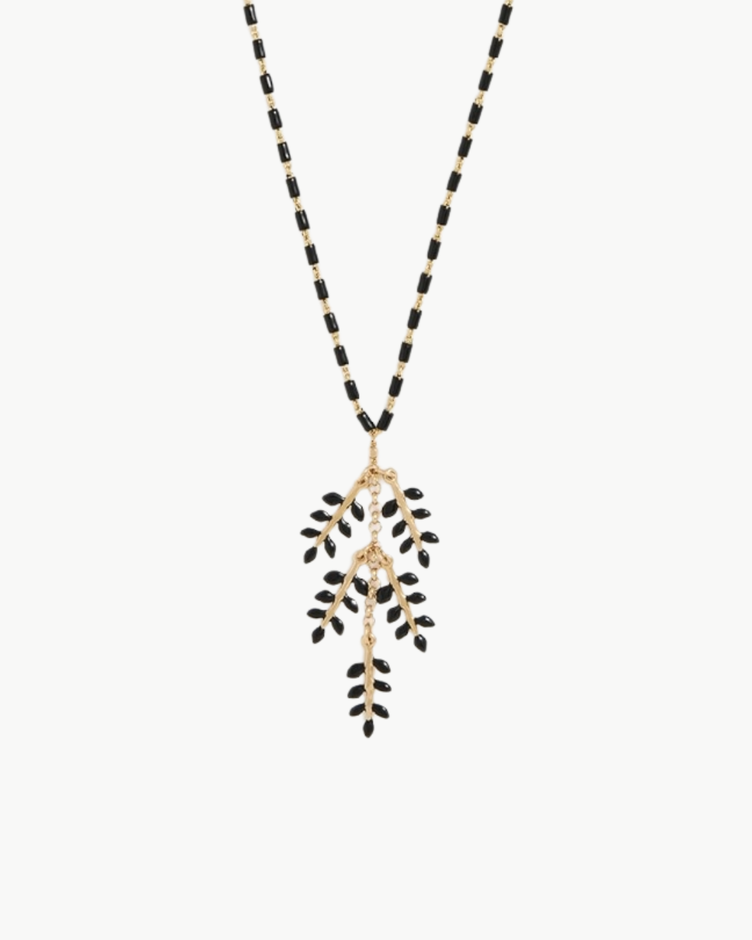 LONG NECKLACE IN BLACK - Romi Boutique