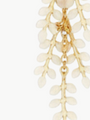 ECRU LARGE LEAF MOTIF EARRINGS IN ECRU by Isabel Marant - Romi Boutique