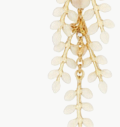 ECRU LARGE LEAF MOTIF EARRINGS IN ECRU by Isabel Marant - Romi Boutique