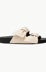 LENNYO BOW SANDALS IN CHALK - Romi Boutique