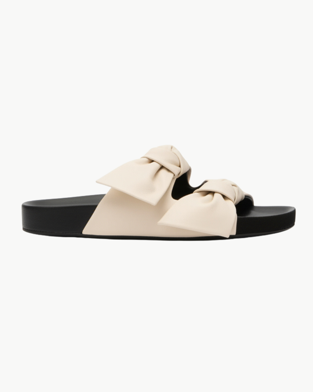 LENNYO BOW SANDALS IN CHALK - Romi Boutique