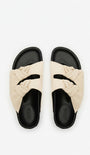LENNYO BOW SANDALS IN CHALK - Romi Boutique