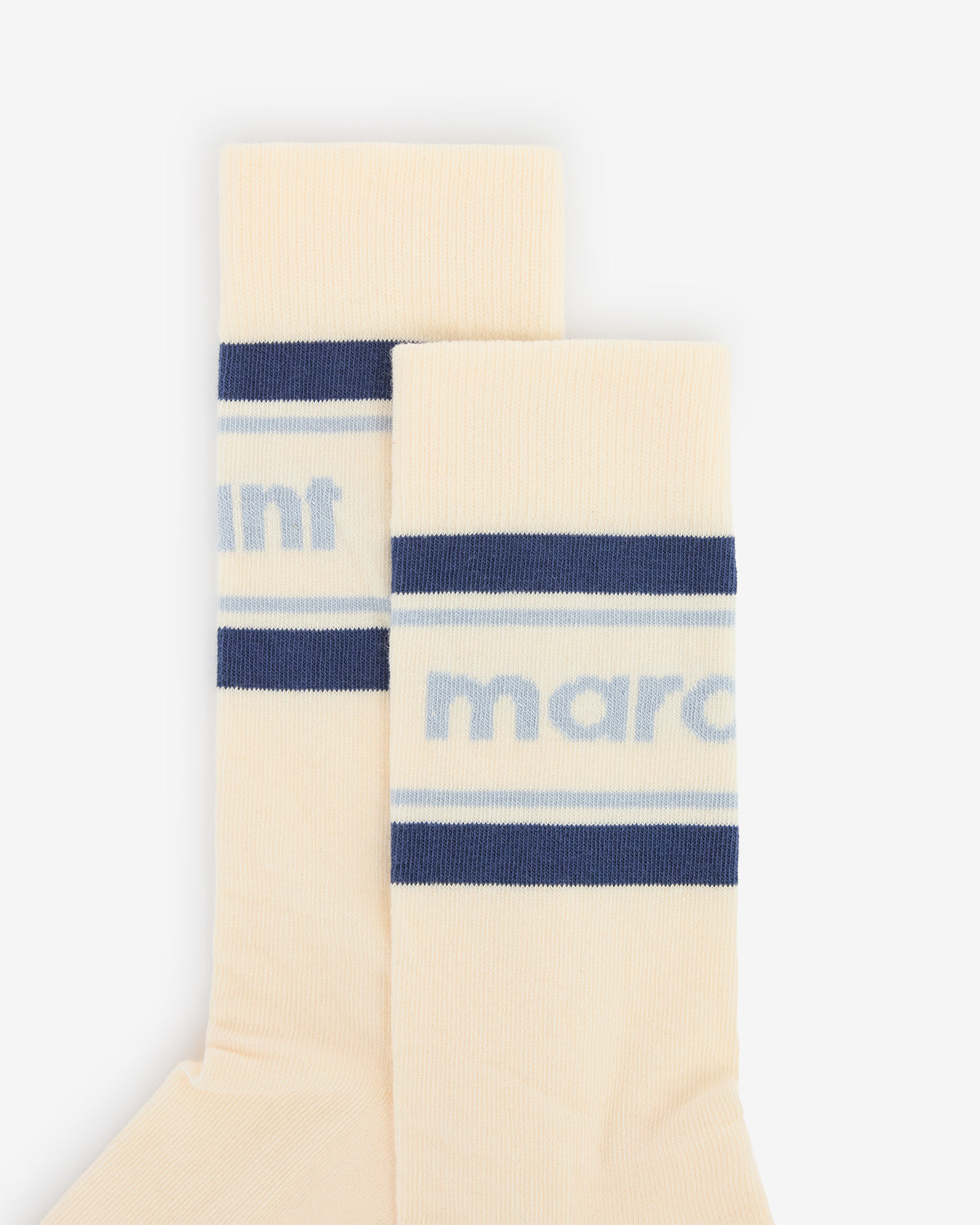 DONNA SOCKS IN ECRU/BLUE - Romi Boutique