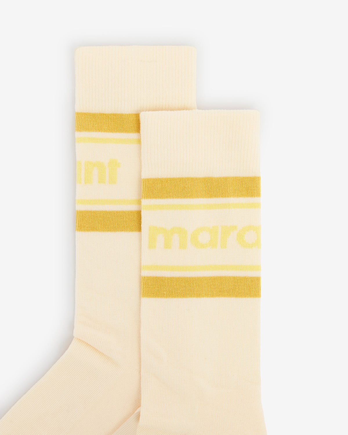 DONNA SOCKS IN ECRU/YELLOW - Romi Boutique