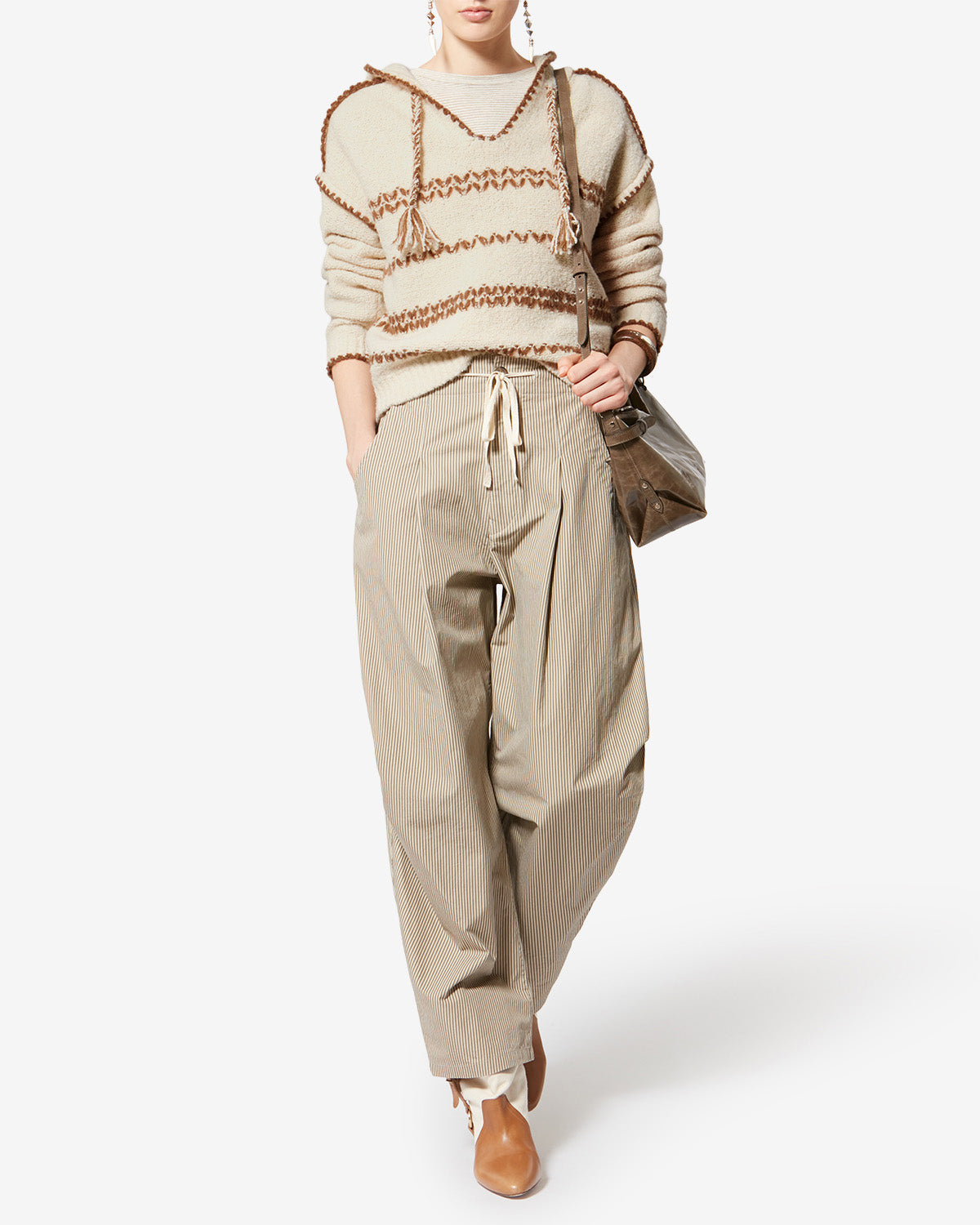 ROMERA SWEATER IN ECRU/BRONZE by Isabel Marant - Romi Boutique