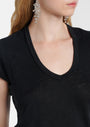 ZANKOU T-SHIRT IN BLACK by Isabel Marant - Romi Boutique
