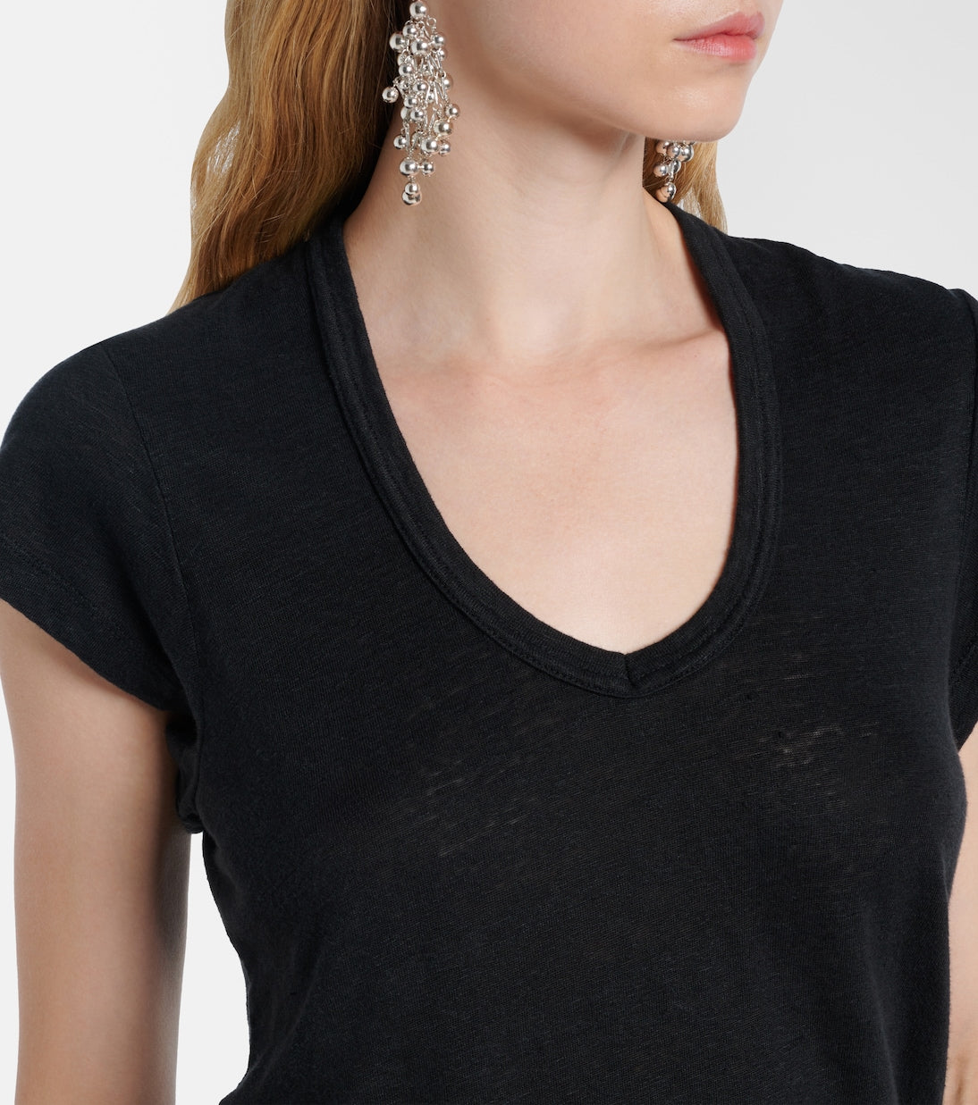 ZANKOU T-SHIRT IN BLACK by Isabel Marant - Romi Boutique