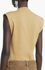 NAYDA T-SHIRT IN DUSKY YELLOW - Romi Boutique